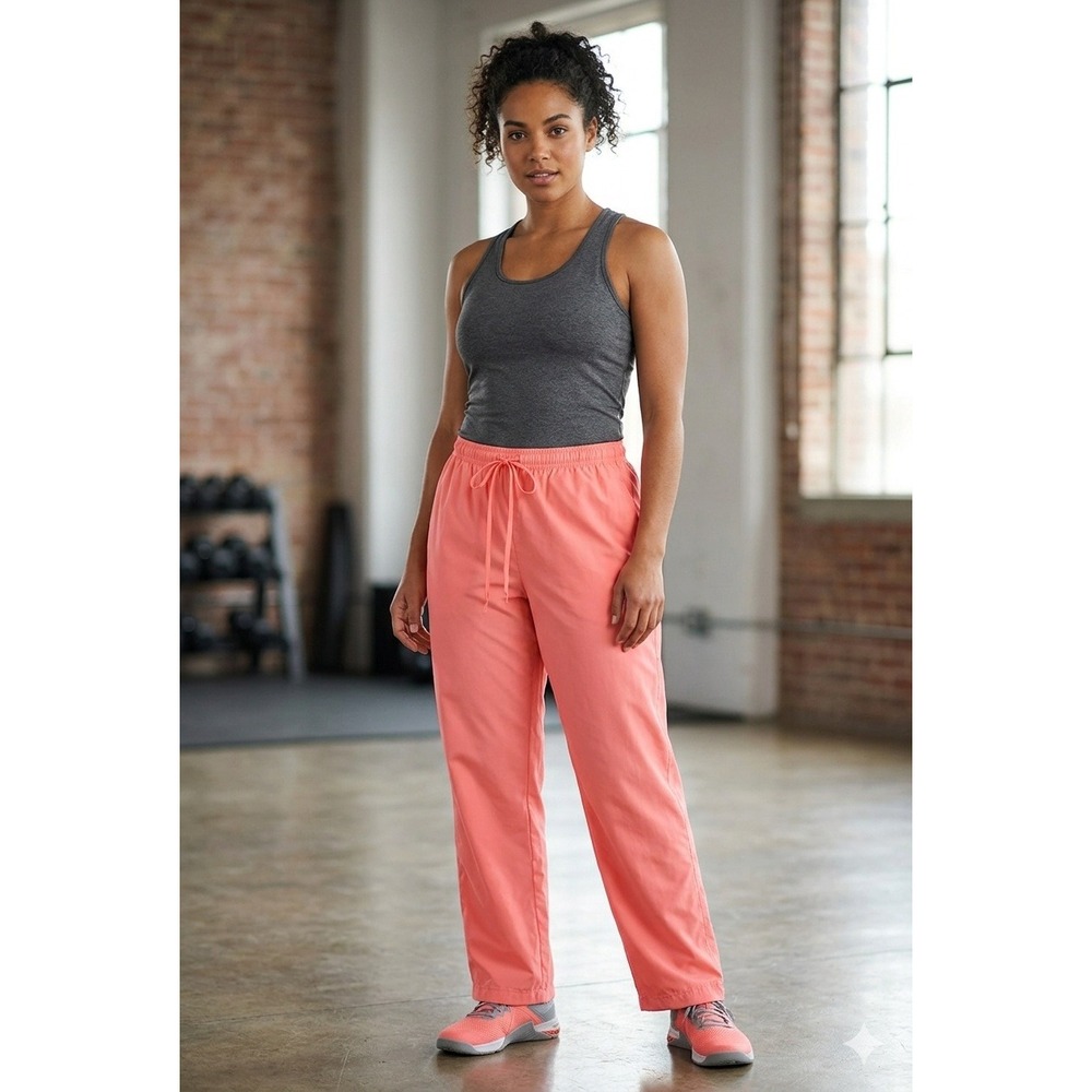 Napa Valley Barbiecore Pink Athleisure Pants Activewear Wide Leg Baggy Size L‎